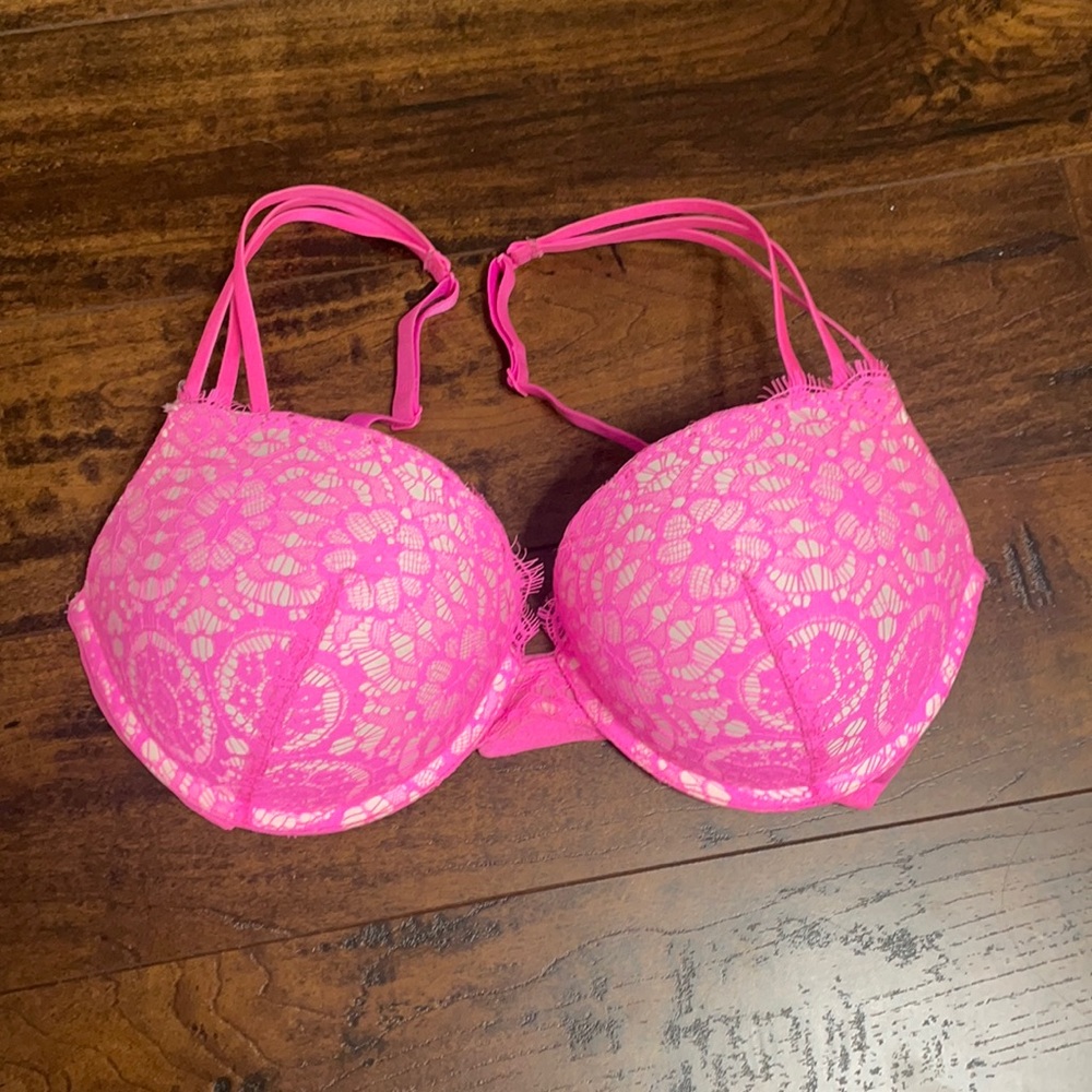 Pink Lace Bra
